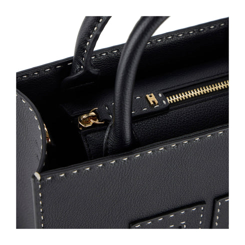 Elisabetta Franchi Borsa a spalla Borsa Donna con impunture Nero - Francavilla Moda